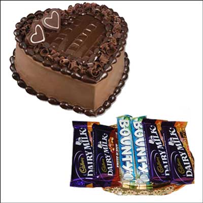 "Cake and Choco Thali - Click here to View more details about this Product